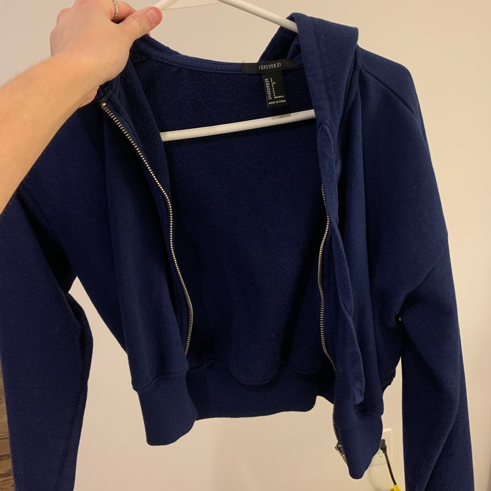 F21 cropped hoodie